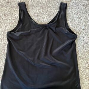 Alfani Black tank top - 1 side round neck other side v-neck
